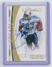 2022 Panini Flawless Eddie George Greats Autograph 6/15 Auto