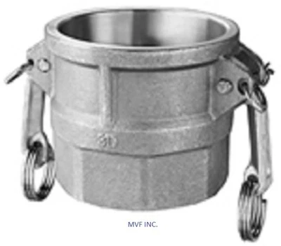 2" Type D Camlock Female Coupler x Female NPT Aluminum Hose Fitting D200IAL - Image 1 of 3