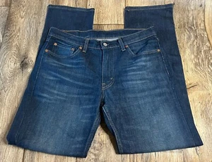 Levi's 514 Slim Straight Jeans Tagged 33/32 Measure 36/32 Mid Wash Stretch - Picture 1 of 3