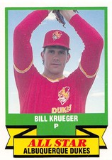 Bill Krueger 1988 CMC Triple A All-Stars 42  Albuquerque Dukes  Baseball Card