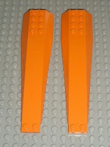 2 x Lego orange Keil 16x4 dreifach gebogen Ref 45301 Set 60034 60064 7705 70357 - Bild 1 von 1