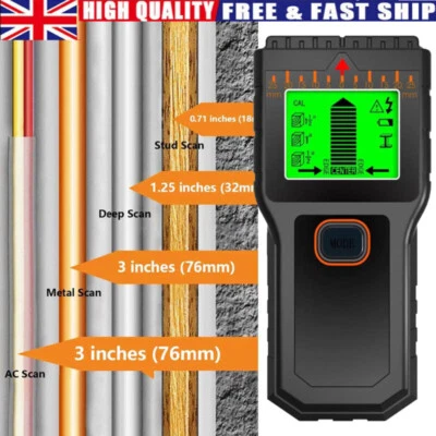 KARTOLS 5 In 1 Wall Stud Finder Lcd Dispaly Electric Wood AC Wire Metal Studs Detector