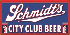 SCHMIDTS CITY BIER OLD SCHOOL VINTAGE BAR PUB TAVERNE SCHILD NEUGESTALTUNG BANNER GRÖßEN - Bild 1 von 1