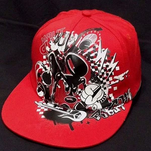 Disney Mickey Mouse Turn Up Rock Star Music Ball Graphic Cap Red Adult One Size - Bild 1 von 1