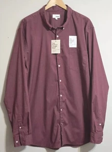 Sonoma Herrenhemd mit Knopfleiste Burgunderrot 3XL die perfekte Länge Neu mit Etikett - Bild 1 von 7