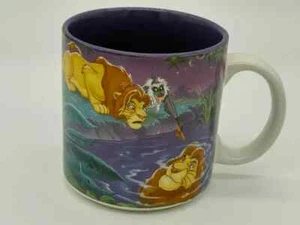 Vintage 90’s The Lion King Coffee Mug Simba Rafiki Mufasa Disney - Picture 1 of 6