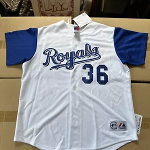 Carlos Beltran Signed Kansas City Royal MAJESTIC JERSEY MLB AUTHENTIC - Picture 1 of 17