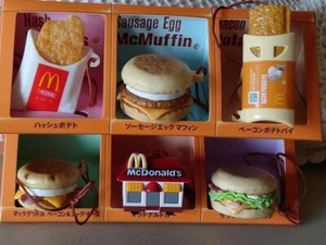 RARE✨McDonald's Food Strap JAPAN Limited Edition 6 Pieces Set Rare with Box - Picture 1 of 4