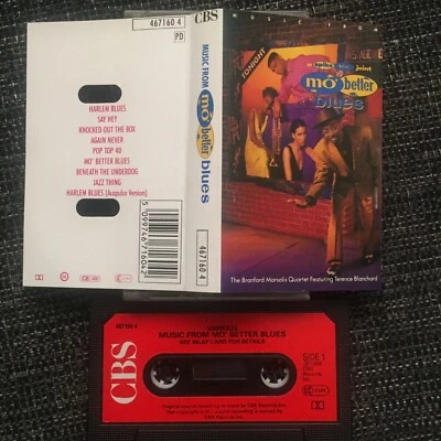 MO BETTER BLUES CASSETTE FILM SOUNDTRACK SPIKE LEE Marsalis - Image 1 of 2