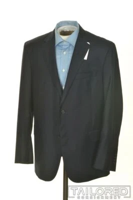 NUEVO CON ETIQUETAS - SOUTHWICK Azul Sólido 100% Lana Hombre Blazer Abrigo Deportivo Chaqueta - 44 L Foto 1 de 4