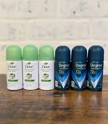 Dove Advanced Care/Degree Advanced MotionSense Sprays 1oz (6 Pack)-TRAVEL SIZE - Image 1 of 4