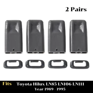 For Toyota Hilux LN85 LN106 LN111 Pickup 1989-1995  Door Lock Knob Grey 2 Pairs - Picture 1 of 6