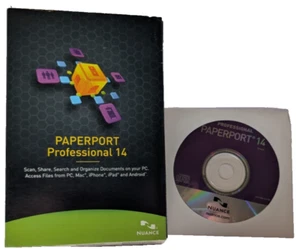 Nuance Paperport Professional 14 - Manage Documents PDF Files - DVD Software NIB - Photo 1/6