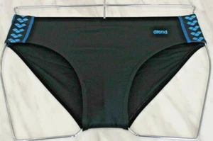 Arena Men's Swimsuit Black Swimming Brief Swimwear Swim Slip 30 Vintage Pool S - Picture 1 of 9