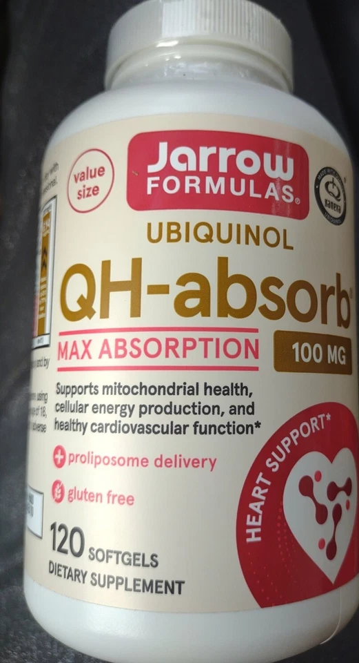 Jarrow Formulas Ubiquinol QH-absorb 100mg  - 120 Softgels exp 1/26 - Image 1 of 1