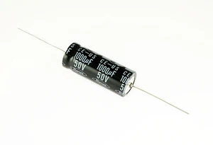 10x 1000uF 50V Axial Electrolytic Aluminum Audio Capacitor 105C 50VDC Tube Amp - Picture 1 of 1