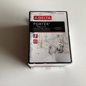 Gancho Multiusos Delta en Cromo 78435-PC Colección Porter Fácil Instalación de Clip - Imagen 1 de 2