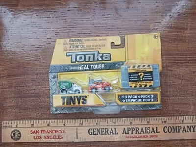 Tonka Tinys 3 Pack Toy Firetruck Vehicles  Includes 1 Mystery Vehicle NEW SEALED - Image 1 of 4