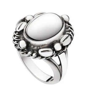Georg Jensen Silver Ring # 1A - MOONLIGHT BLOSSOM - Heritage Collection - Picture 1 of 2