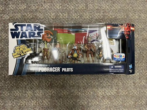 + Star Wars Hasbro 2012 Podracer Pilots 5 Figure Set Toys R Us Only NIB Cover