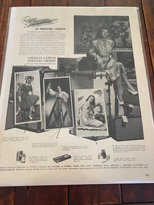 Vintage 1941 American Express Travelers Cheques Summer Travel ad - Picture 1 of 1