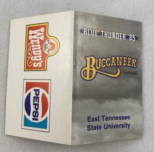 CFB East Tennessee State Buccaneers 1985 Football Schedule-Wendy’s, Pepsi