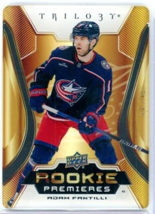 2023-24 Upper Deck Trilogy Rookie Premieres Plexi Gold #RP17 Adam Fantilli 22/49 - Picture 1 of 2