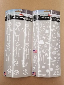 THE PEEL PEOPLE - AUTO WINDOW STICKER - FAMILY & ACCESSORY PACKS - 2 PACK - Picture 1 of 6