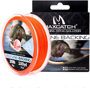 Maxcatch Braided Fly Line Backing for Fly Fishing 20/30lb 100Yards/300Yards
