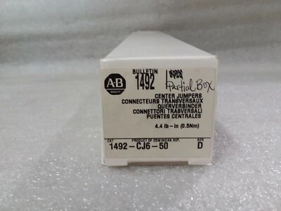 Allen Bradley 1492-CJ6-50 Series D Center Jumpers - Partial Box - Image 1 of 4