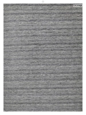 Maravillosa alfombra moderna - diseño de hierba - gris contemporánea - 10 x 14,1 pies Foto 1 de 4