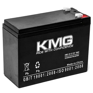 12V 10Ah F1 / F2 Sealed Lead Acid SLA KMG-10-12 Battery Replaces NP10-12 - Picture 1 of 3