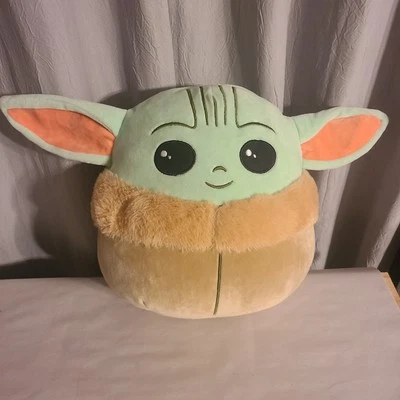 Плюшевый мандалорский малыш Йода Squishmallows 10 дюймов The Child Grogu Star Wars - чистый - Изображение 1 из 4