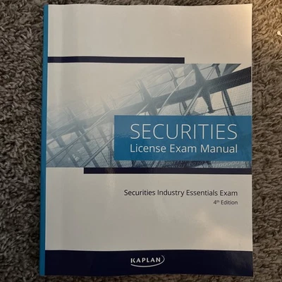 Kaplan SIE Securities License Exam Manual - 4th Edition Paperback (2024) - Image 1 of 3