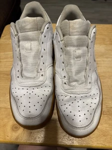 Nike Court Vision Low White Gum Mens Size 9.5 No Laces - Picture 1 of 12