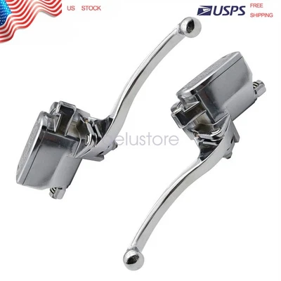 Palancas de embrague de cilindro maestro de freno cromadas para Suzuki Intruder 1500 1998-2004 Foto 1 de 4