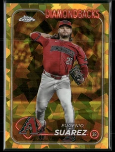 2024 Topps Chrome Sapphire Edition #USCS247 Eugenio Suarez Gold Refractor #/50 - Picture 1 of 2