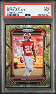 2022 Panini Prizm Trent Mcduffie #372 Forest Camo PSA 9 - Picture 1 of 2