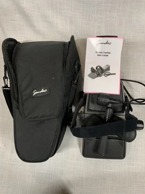 Dispositivo de cuello de tracción cervical Saunder con bomba, bolsa de transporte de lujo y guía del usuario  Foto 1 de 4