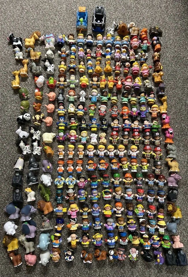 Fisher Price Little People Lot 229 Disney DC Zoo Animals Frozen Barbie Alphabet - Image 1 of 4