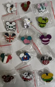 Disney Mickey Mouse HEAD Only Pins lot of 15 - Picture 1 of 5