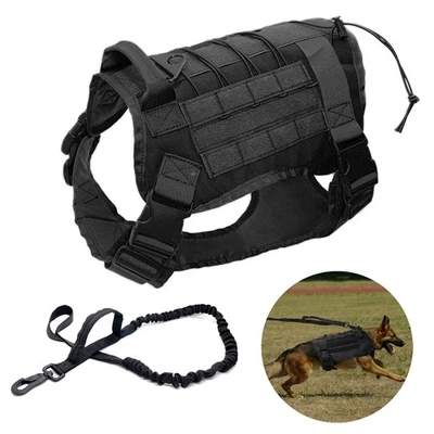 Tactical Dog Vest US Working Dog Military Harness with Handle No-pull Large - Image 1 of 4