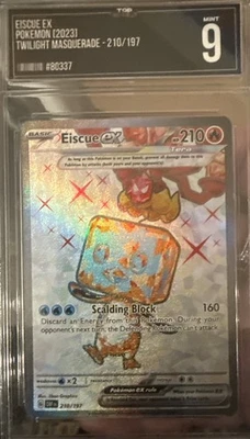 2023 Pokémon TCG Obsidian Flames Eiscue ex #210 Holo Ultra Rare 9 MINT - Image 1 of 4