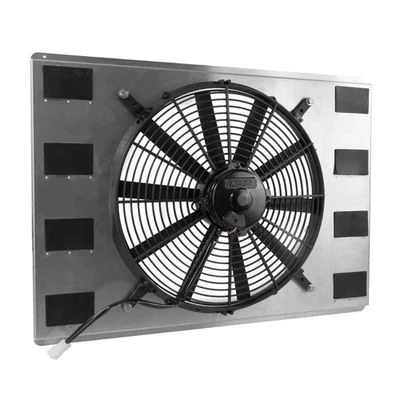 Universal Single Fan 25 3/4" Cooling Radiator Fan Shroud Kit - Image 1 of 4