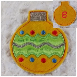 Hallmark Countdown To Christmas Tree Advent Replacement Ornament #8 Round - Picture 1 of 6