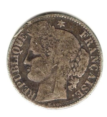 1871 K FRANCE  50 CENTIMES - Image 1 of 2