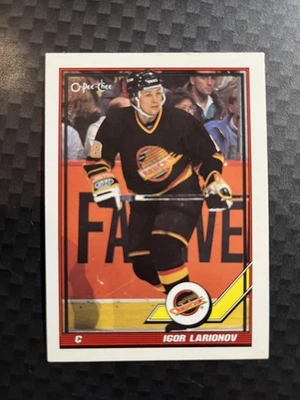 Igor Larionov 1991-92 O-Pee-Chee #480 Vancouver Canucks - Image 1 of 2