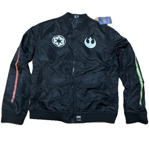 Chaqueta Bomber Star Wars MAY 4TH Glow N Dark XL NUEVA CON ETIQUETAS Cakeworthy Edición Especial - Imagen 1 de 8