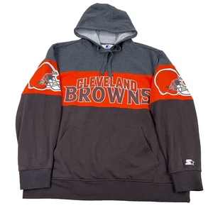 Cleveland Browns Hoodie Herren 3XL Starter Sweatshirt Colorblock Retro Spellout - Bild 1 von 14