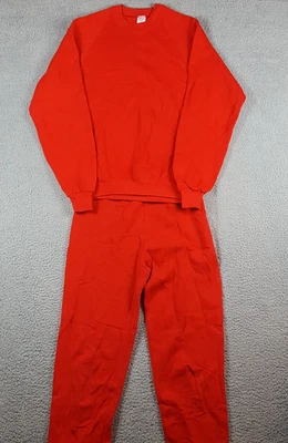Sudadera de Colección Años 80 Rojo Gimnasio Chándal Para Mujer Pequeña 2 Piezas Sudadera Pantalones Foto 1 de 4